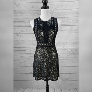black lace dress